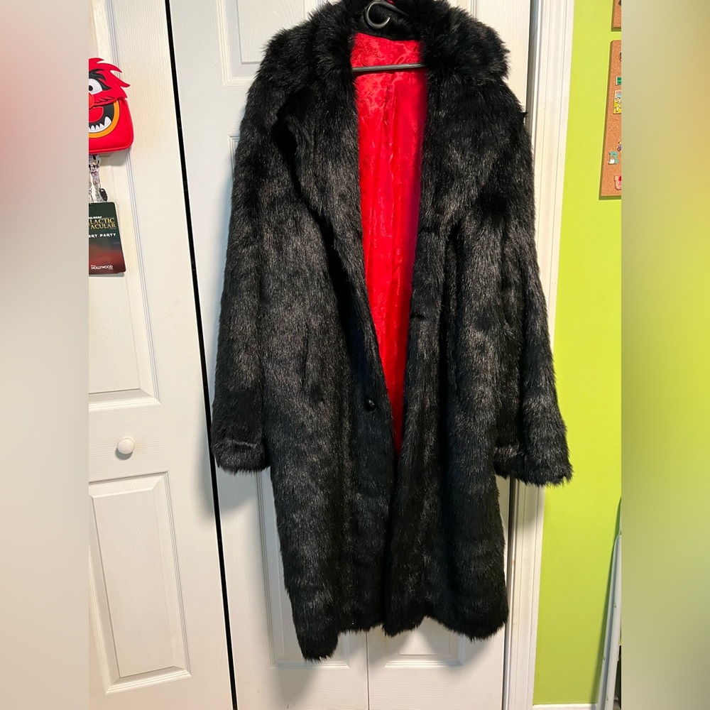 Mens Faux Fur Full Length Coat from Canto see Measurements but I think 3xl or 4x
